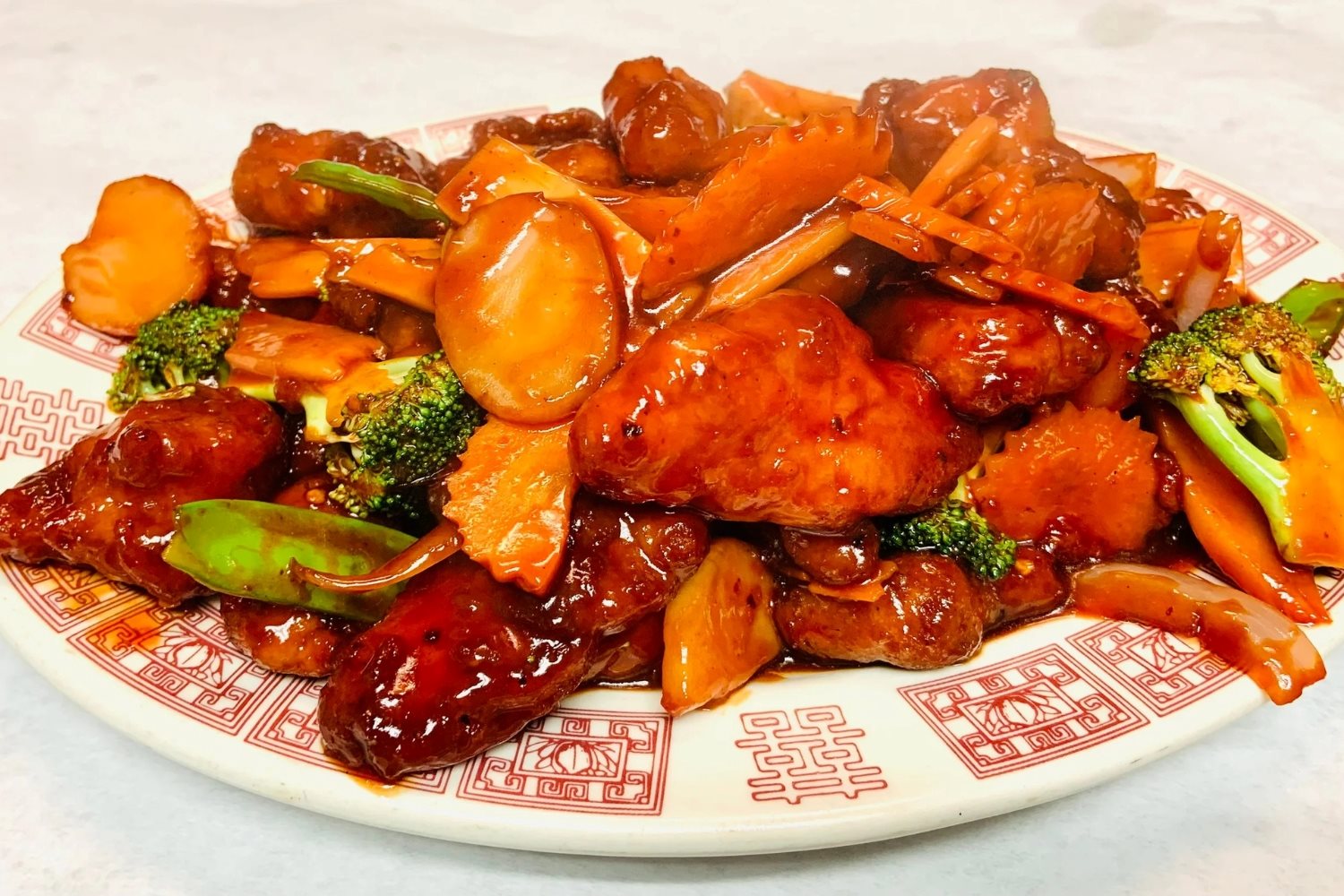 Discover The Irresistible Delight Of Empress Chicken On A Chinese Takeout Menu