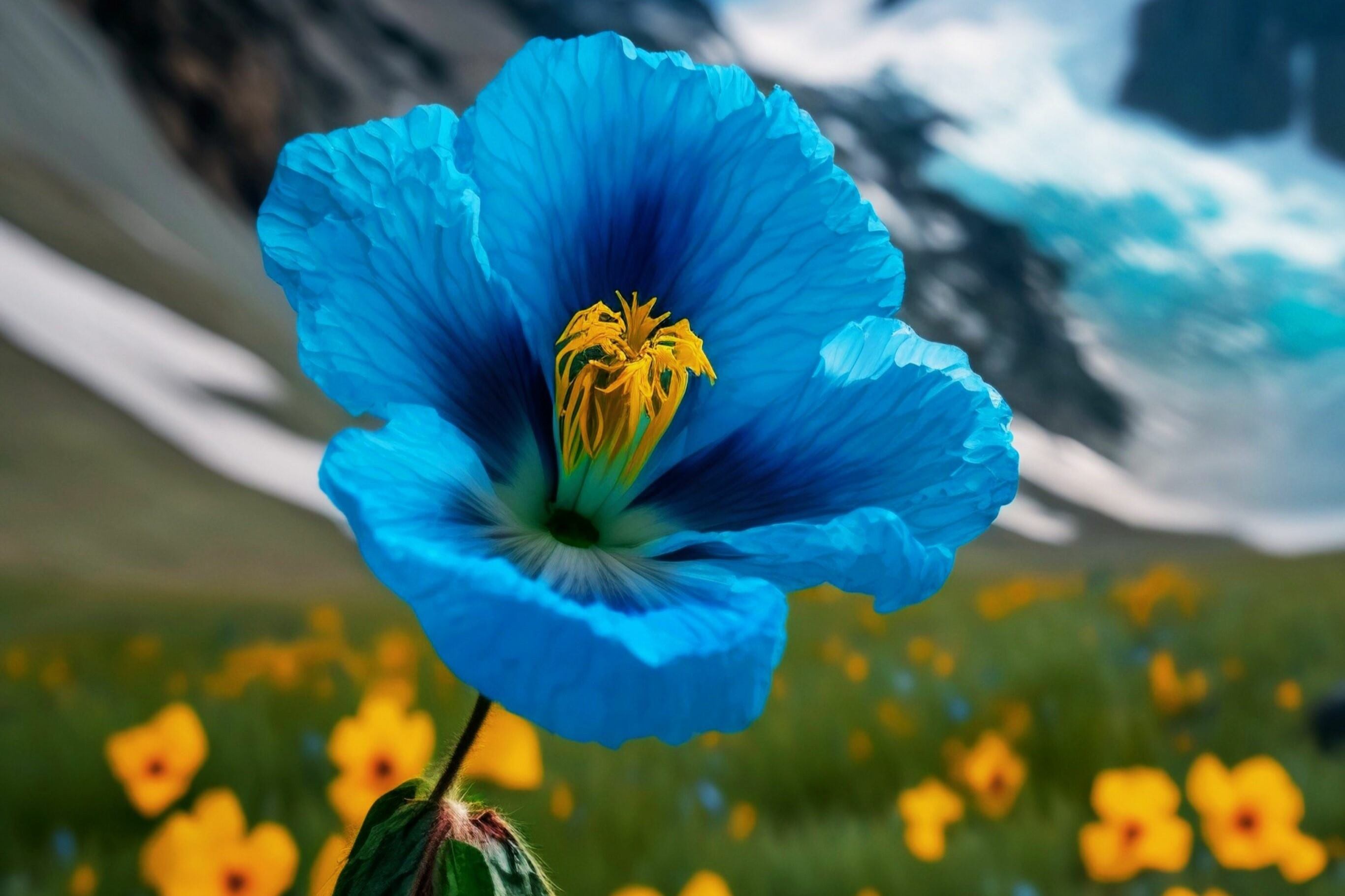 Discover The Meaning Behind Blue And Yellow Flowers - A Symbol Of Joy And Serenity!