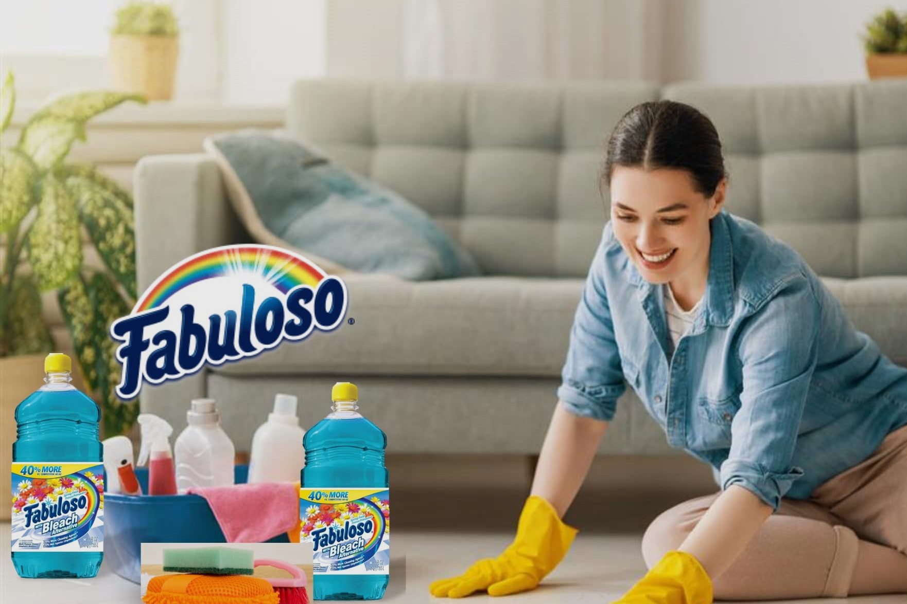 Surprising Floor Cleaning Switch: Bye Bye Bleach, Hello Antibacterial Fabuloso!