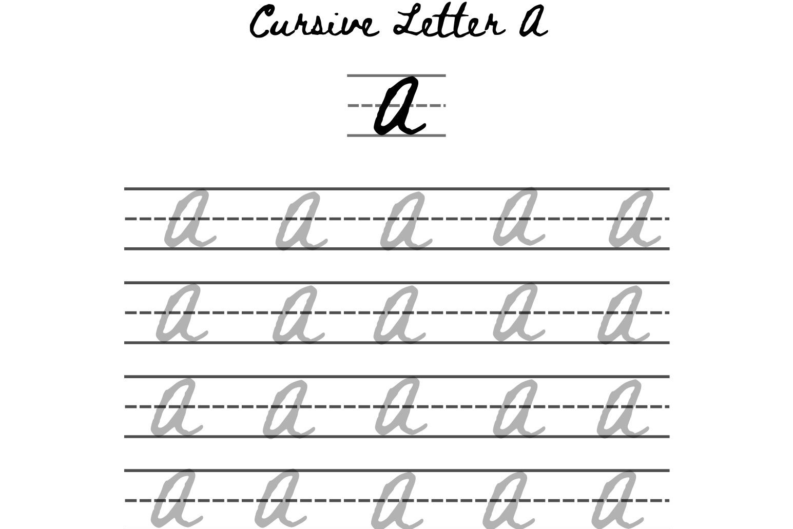 The Correct Way To Write A Capital “A” In Cursive!