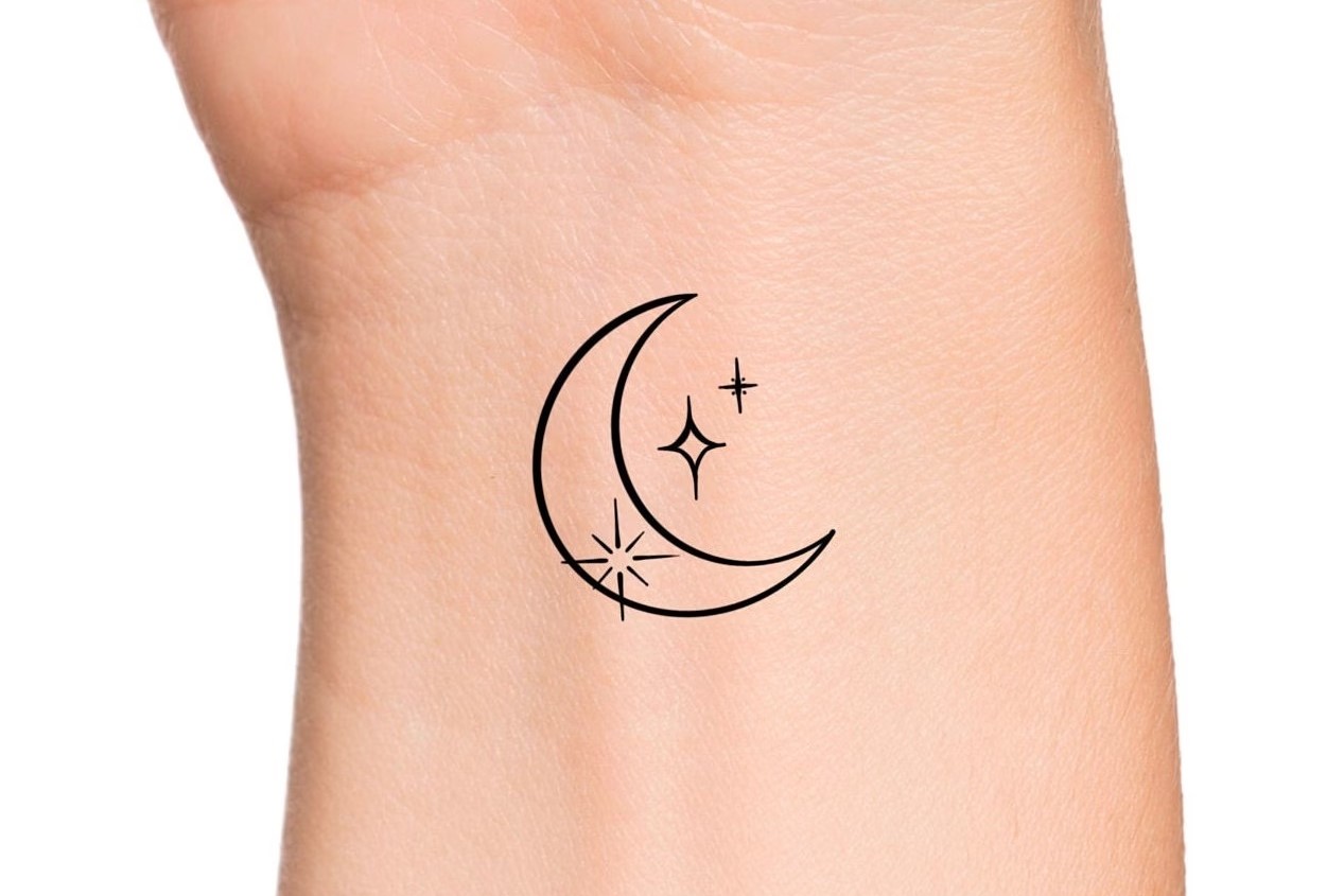 The Hidden Meaning Behind Dreaming Of A Crescent Moon And Three Stars Tattoo On Your Wrist