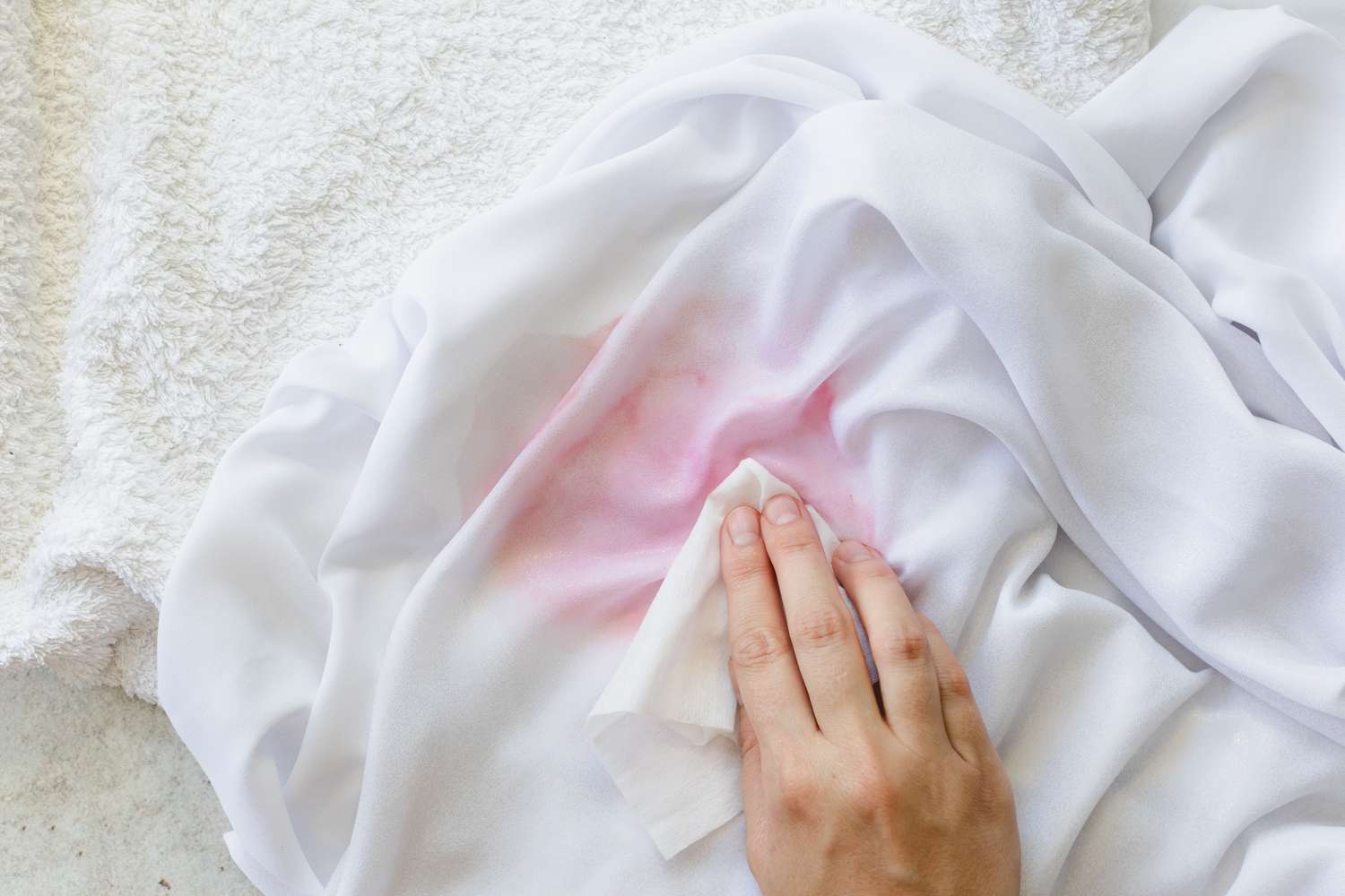 The Ultimate Hack To Remove Ketchup Stains From Pink Silk Fabric