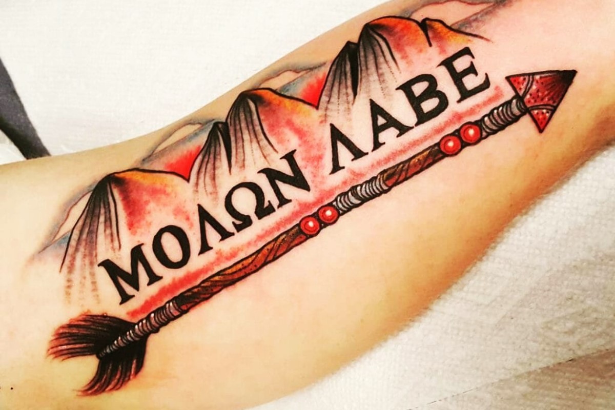 Unveiling The Powerful Molon Labe Military Tattoo!