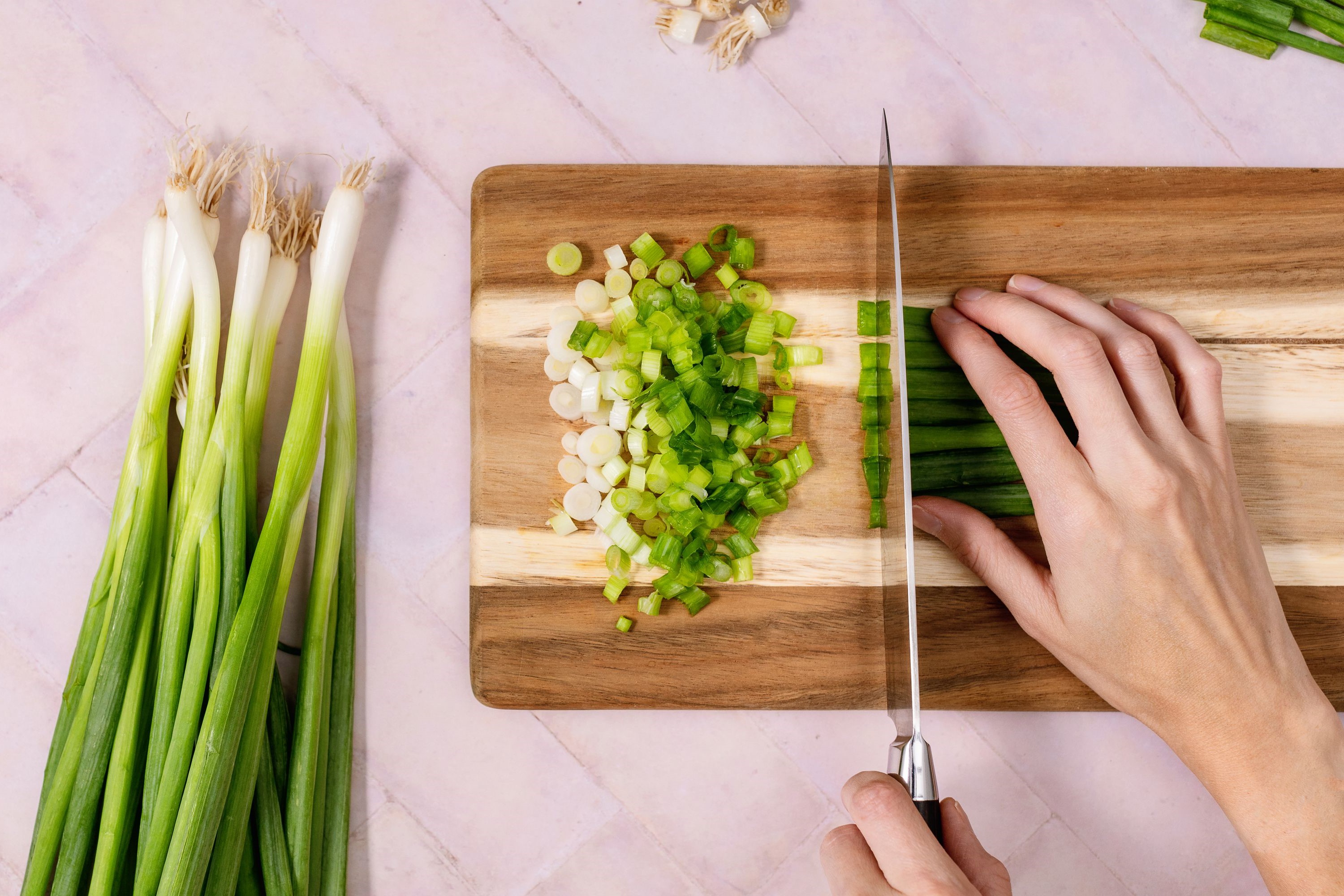 How To Cut Green Onions