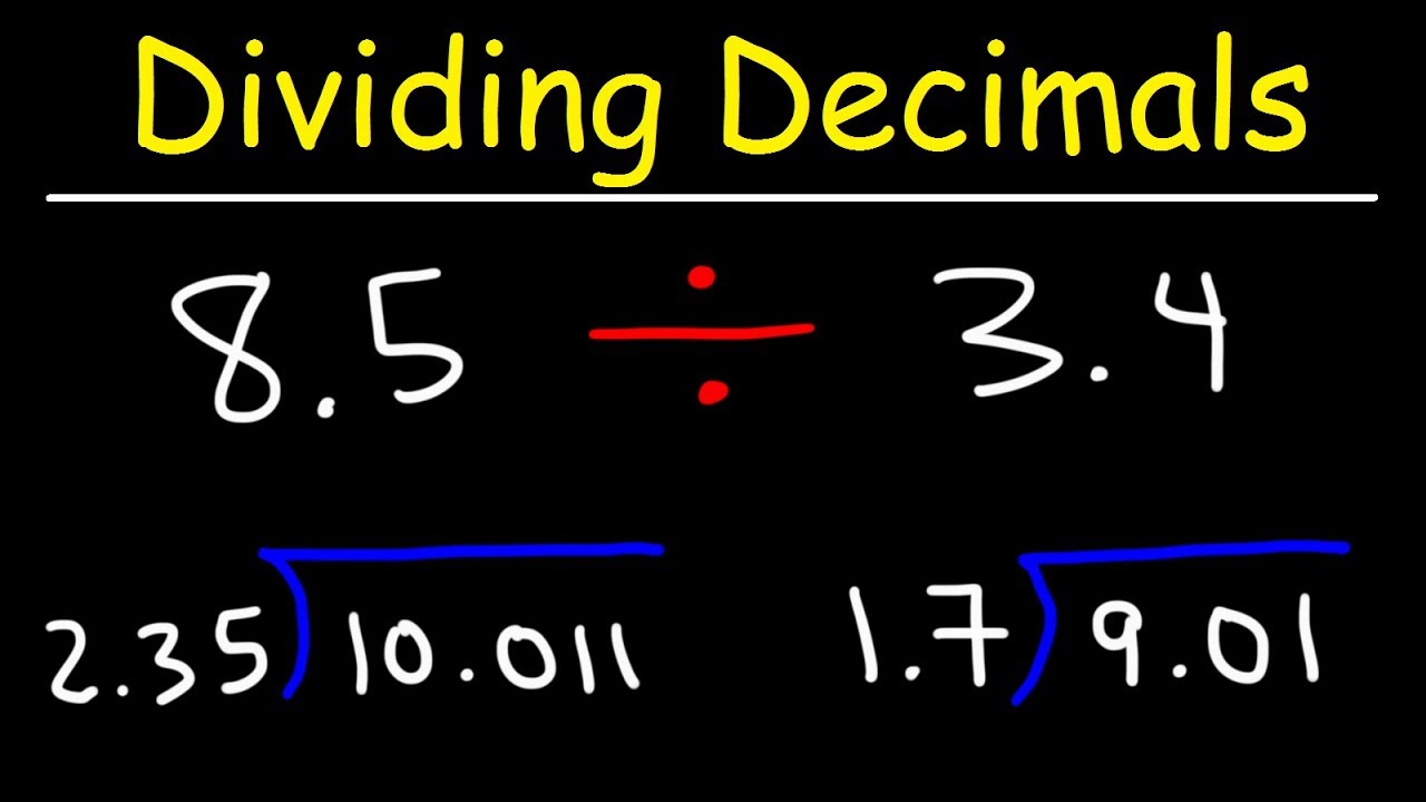 How To Divide Decimals