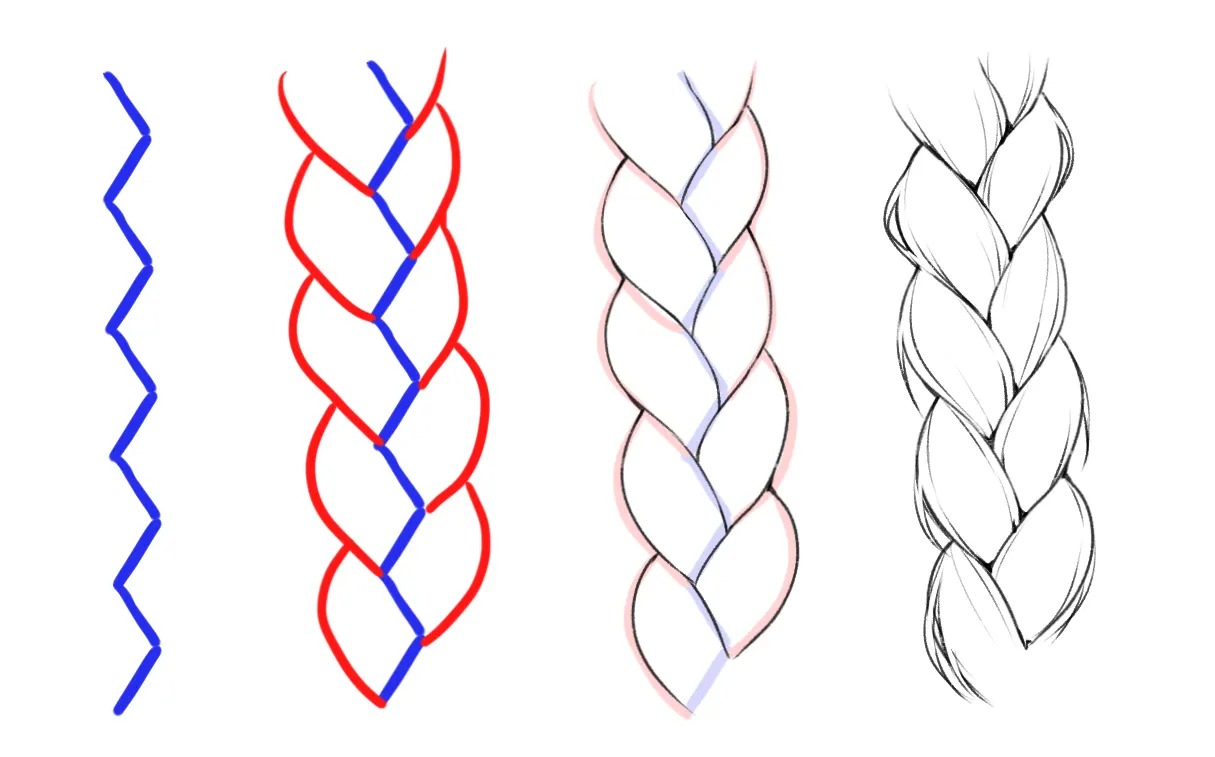 How To Draw A Braid