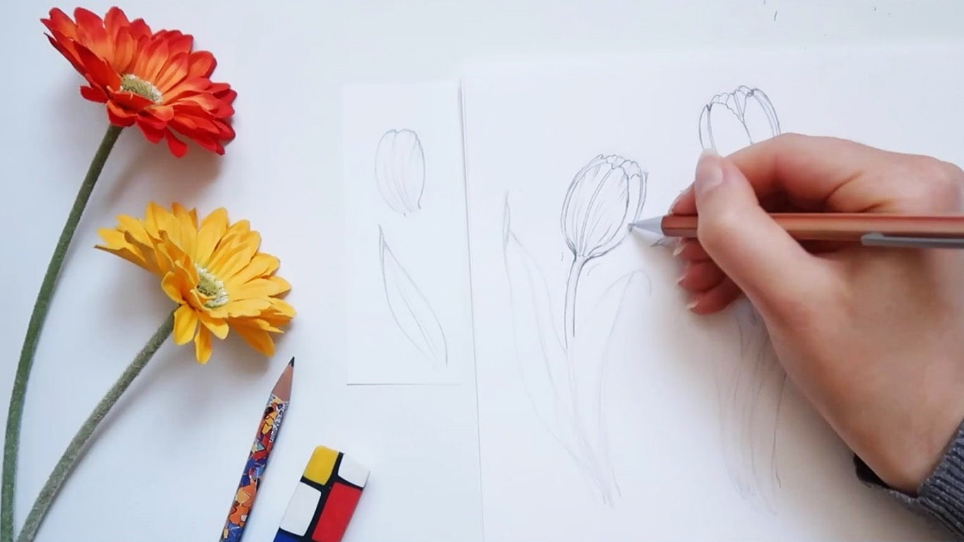 How To Draw A Flower