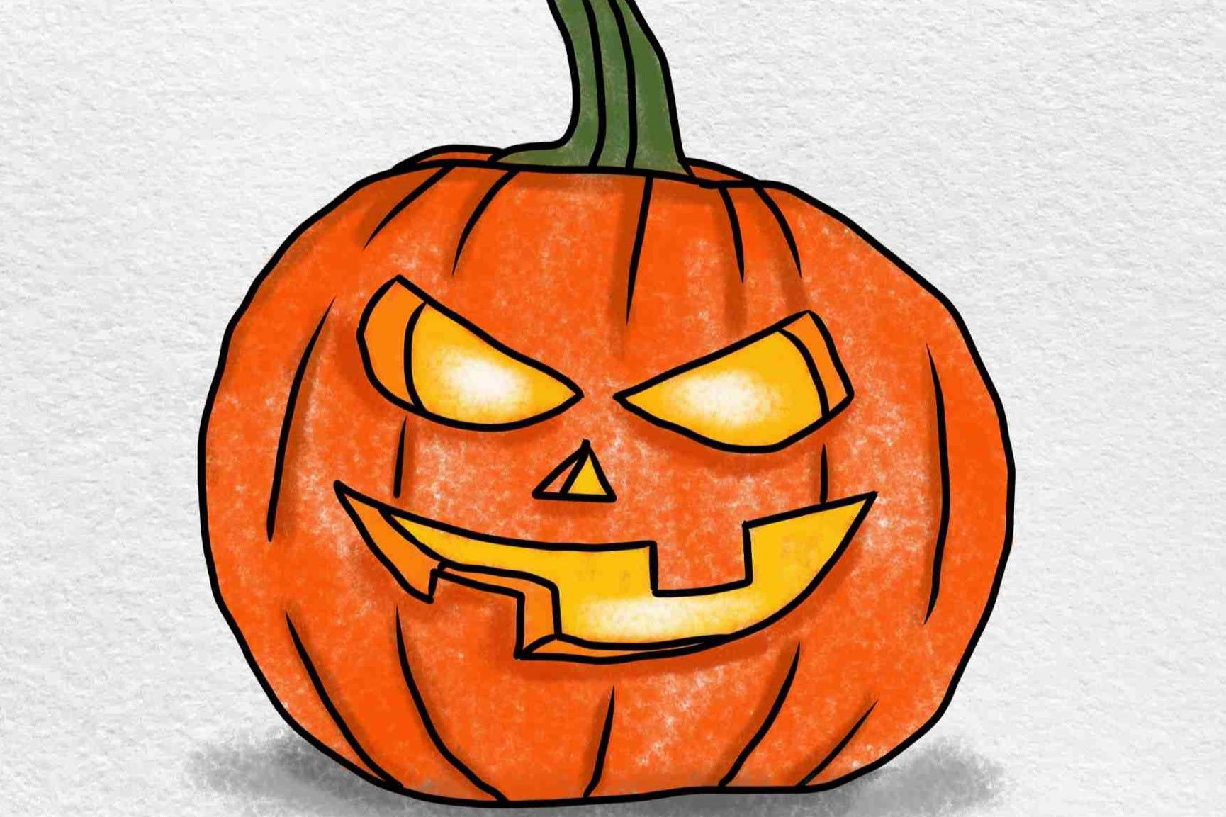 How To Draw A Pumpkin