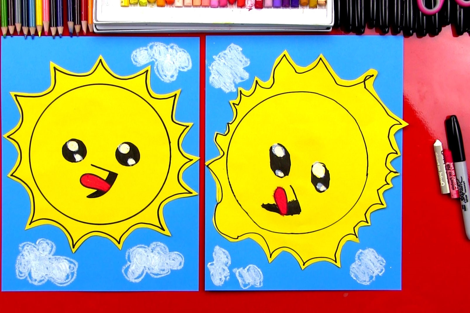 How To Draw A Sun