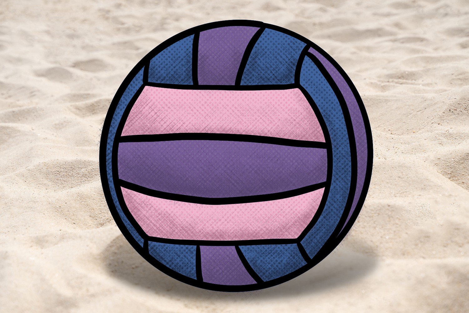 How To Draw A Volleyball