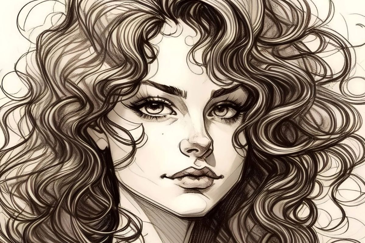 How To Draw Curly Hair