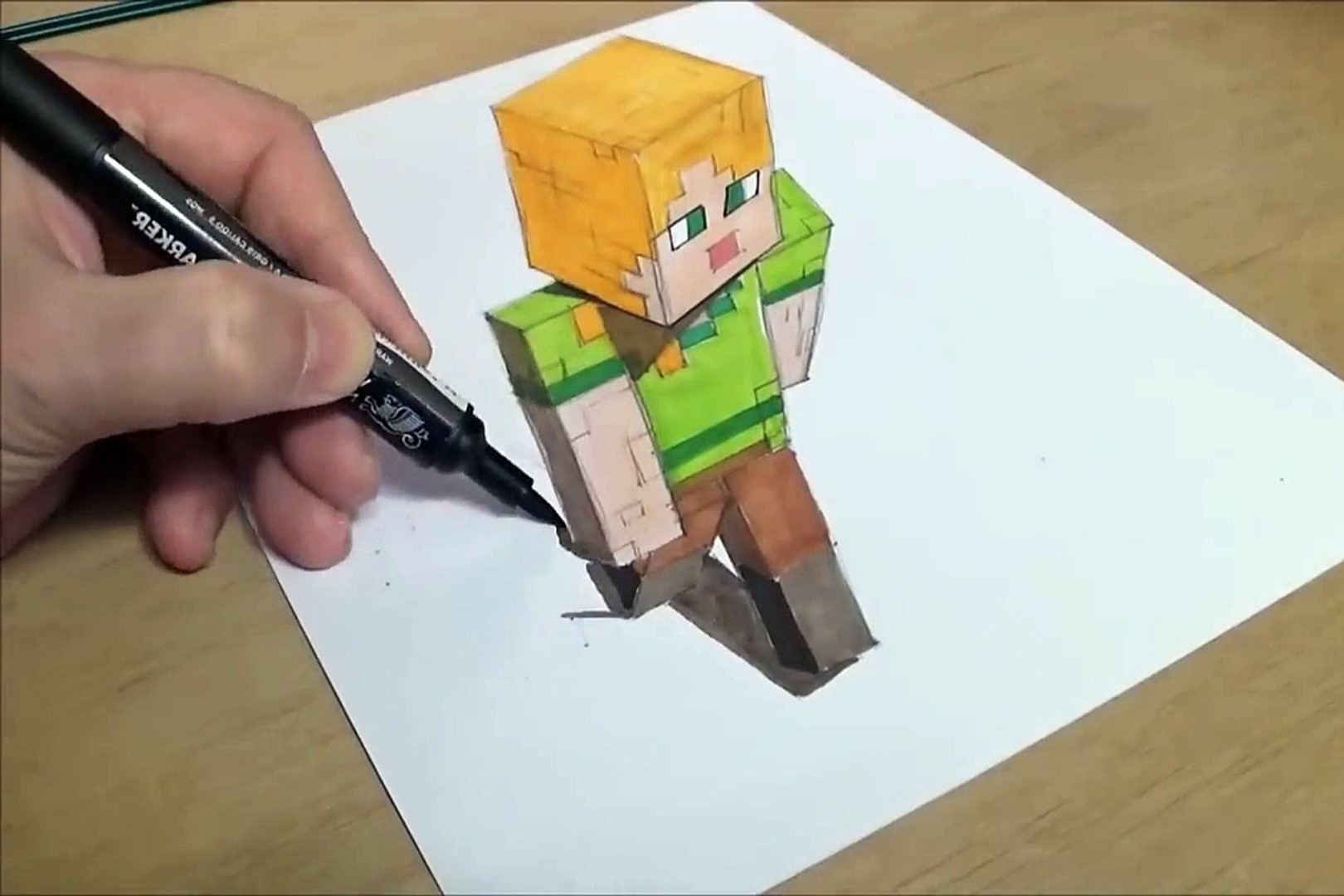 How To Draw Minecraft