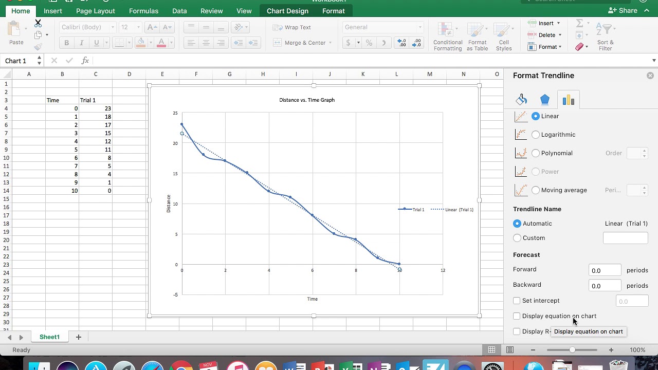 How To Find Slope In Excel