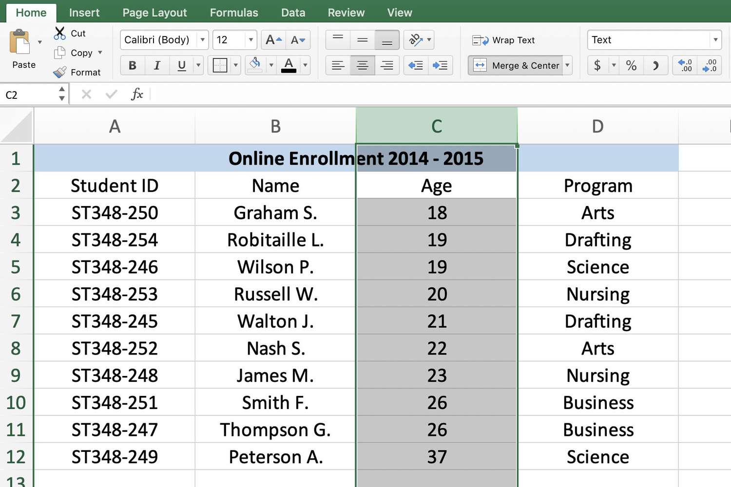 How To Select Whole Column In Excel