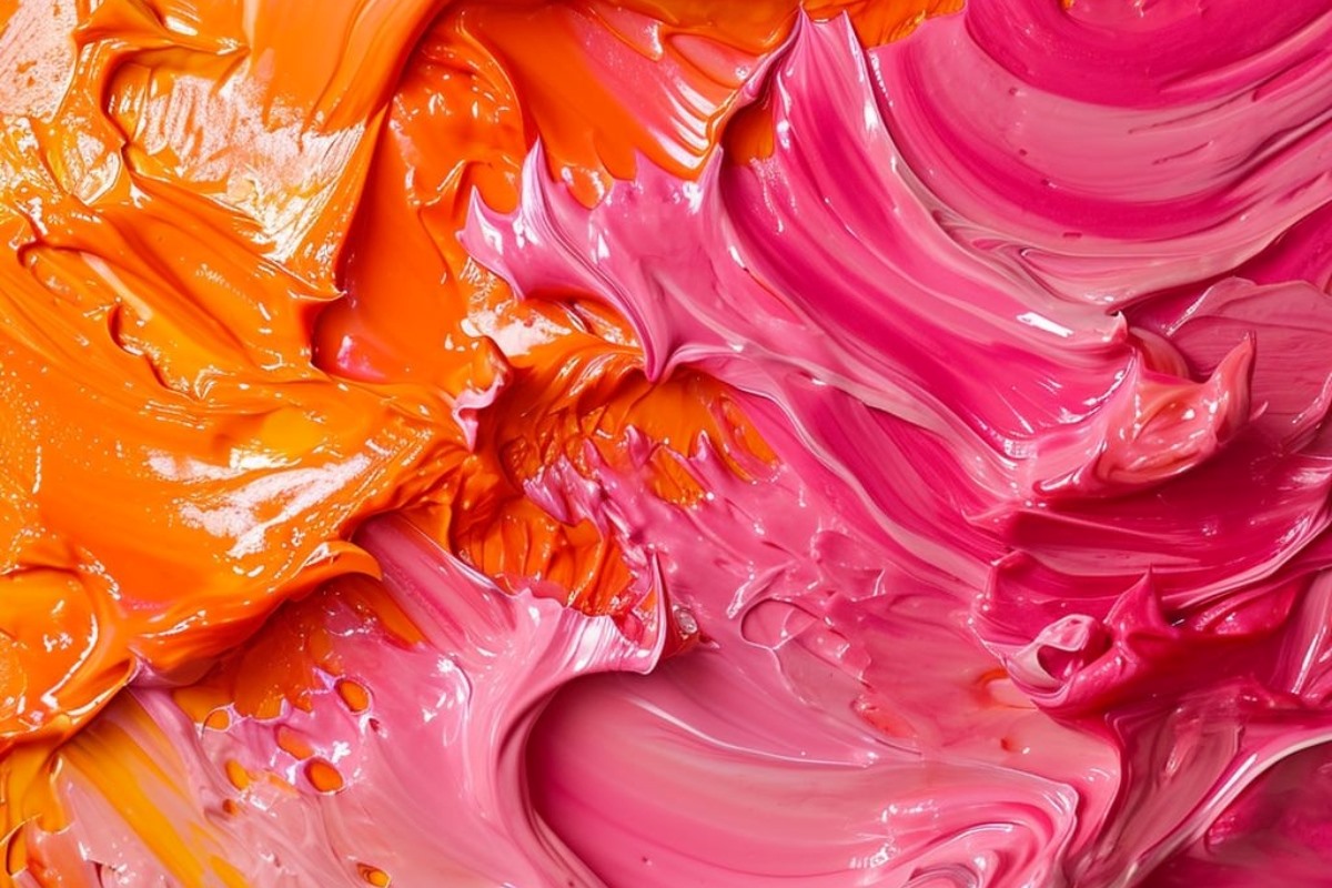 The Color Result Of Mixing Pink And Orange